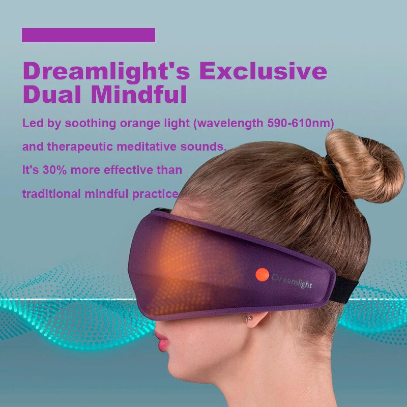Mindful Therapy Mask - All-In-One Dual Function Meditation Sleep Aid Eye Massager Tool