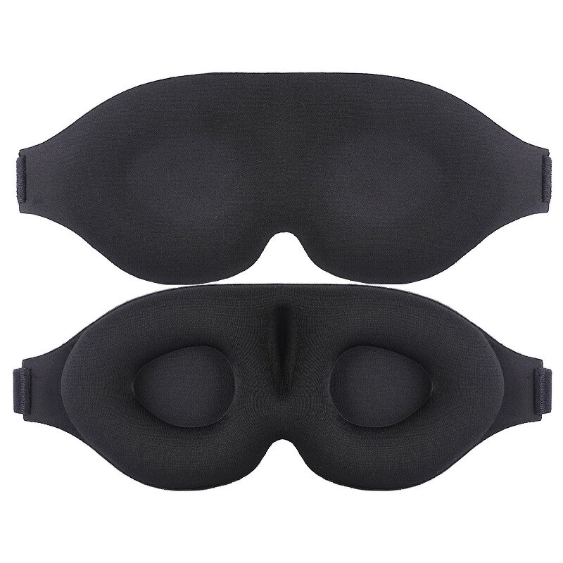 Memory Foam Sleep Mask - Custom Wholesale Weighted 3D Contoured for Eyelash Extension