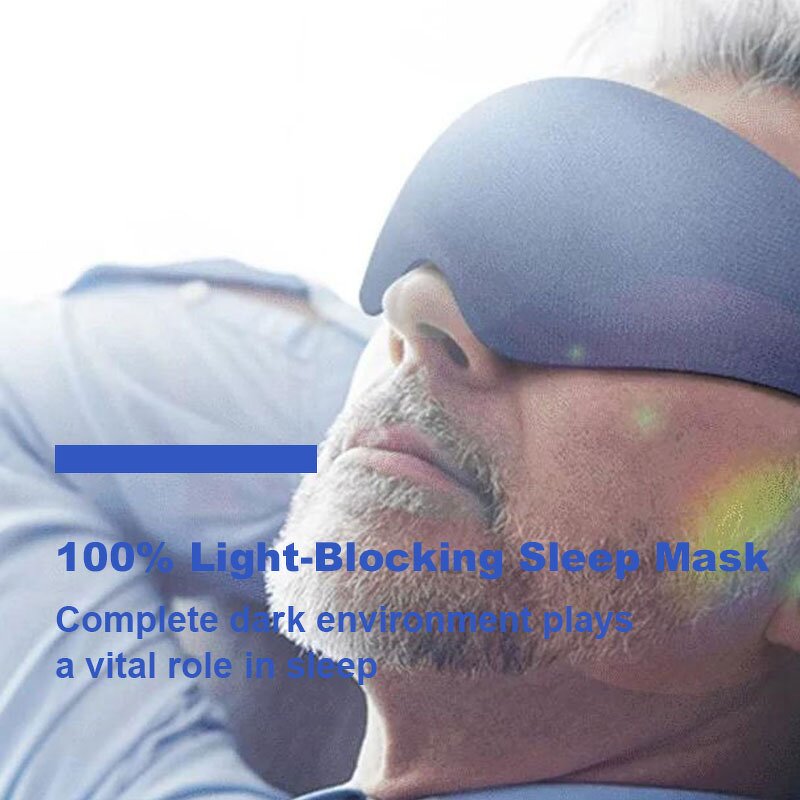 3D Cotton Sleep Mask - Dreamlight Hollowed Design Protects Makeup Reduces Dark Circles Travel