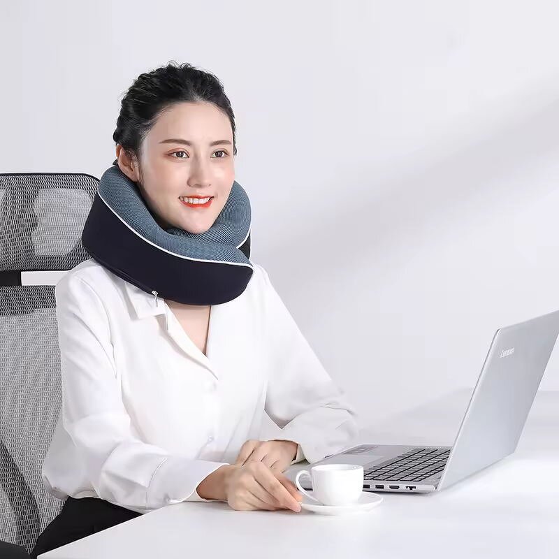 Memory Foam Neck Pillow - Customization Slow Rebound Folding Camping Airplane Car Office Travel