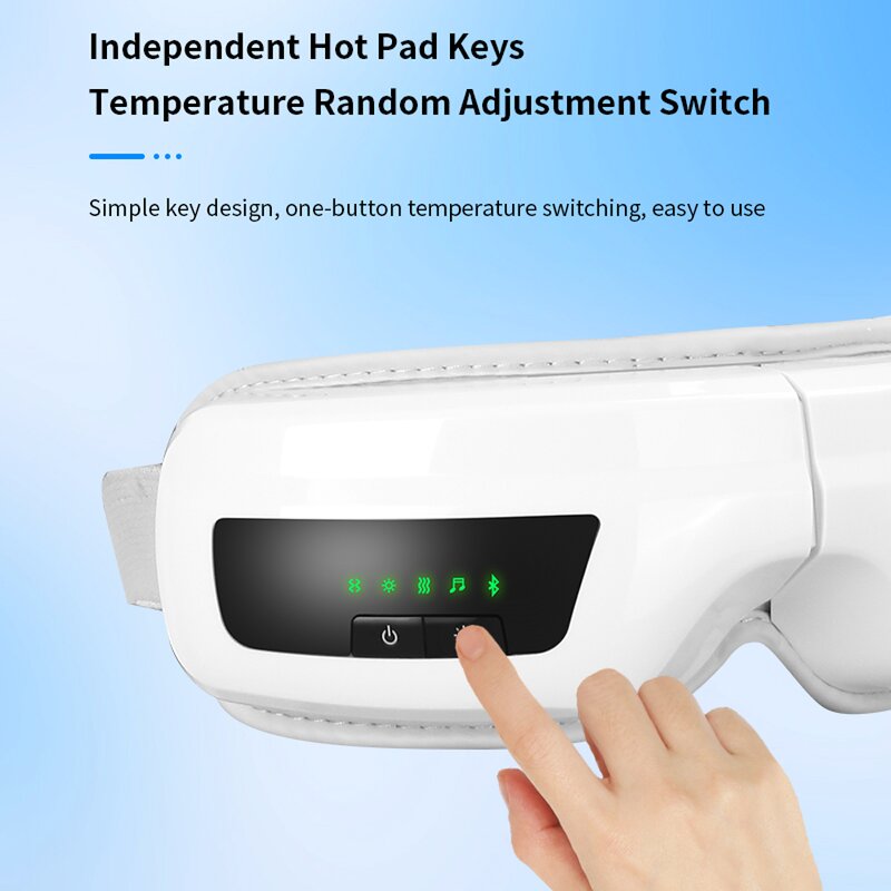 Smart Electric Eye Massager - Optimal Care LED Bluetooth Heating Compression Face Lift Beauty