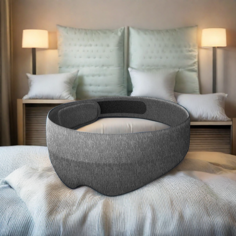 3D Heated Eye Sleep Mask - Facial Mapping Technology Light Blocking Steam Beauty for Sleep