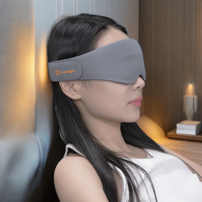 3D Heated Eye Sleep Mask - Facial Mapping Technology Light Blocking Steam Beauty for Sleep