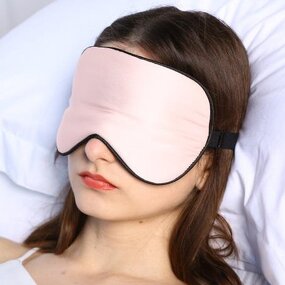 Double Sided Silk Eye Mask - Wholesale Customized Mulberry Silk Embroidery Printing Blackout