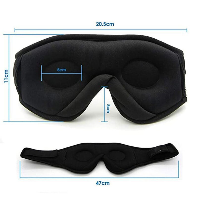 Bone Conduction Sleep Mask - 2024 Men's Waterproof Wireless Music Headphones Handheld Dark Circles