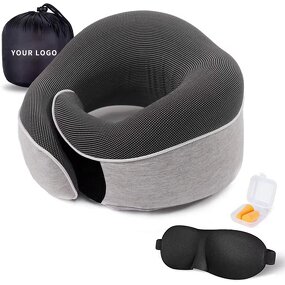 Memory Foam Neck Pillow - Customization Slow Rebound Folding Camping Airplane Car Office Travel