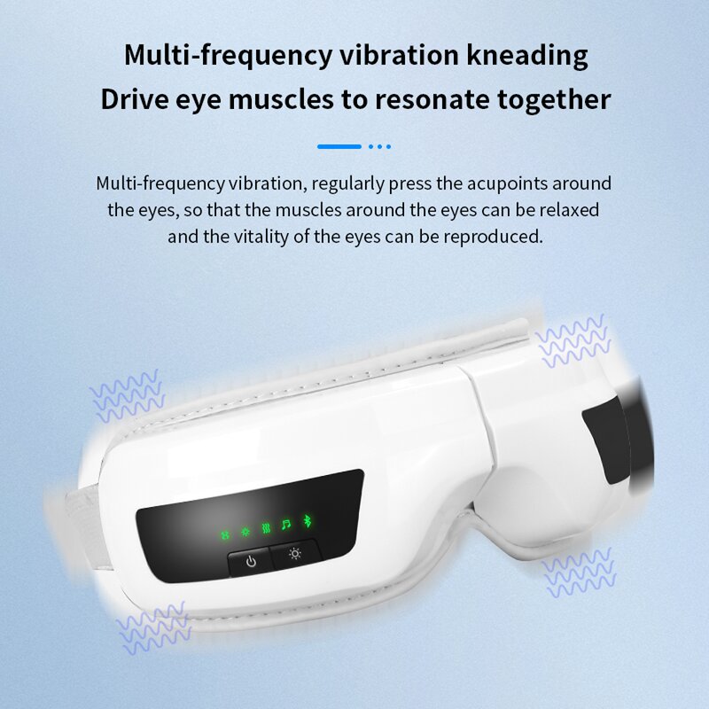 Smart Electric Eye Massager - Optimal Care LED Bluetooth Heating Compression Face Lift Beauty