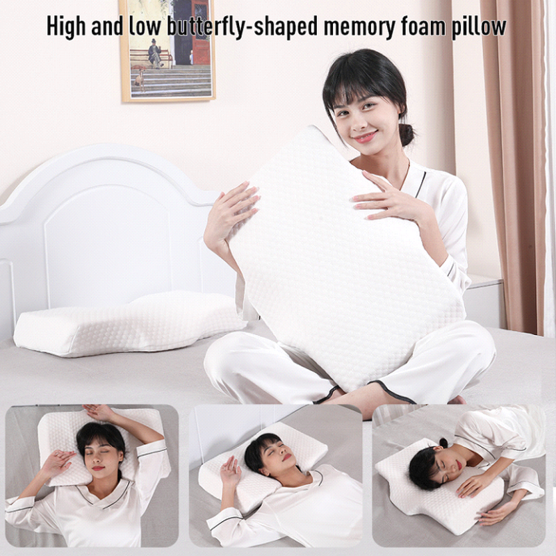Orthopedic Massage Pillow - Ergonomic Memory Foam Neck Shoulder Pain Relief Cervical Sleep Support