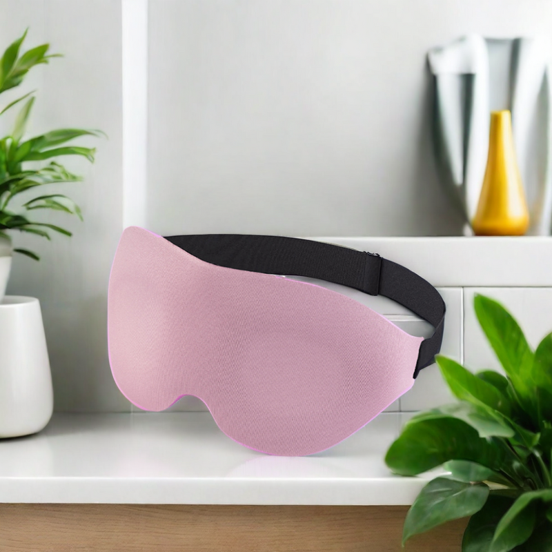 3D Satin Silk Sleep Mask - 2024 2cm Deep Socket 100% Blackout Anti-Wrinkle Eyelash Extension