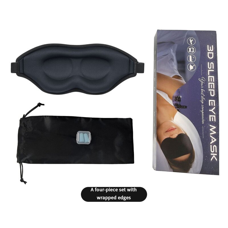 3D Silk Contoured Eye Mask - 100% Weighted Block Out for Eyelash Extensions Yoga Travel