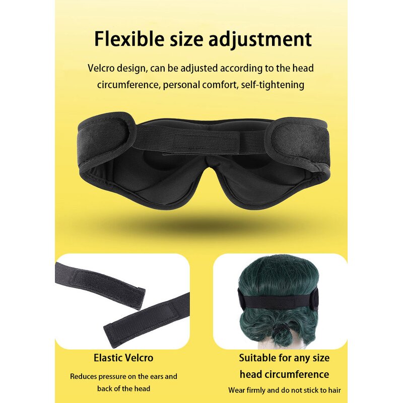 3D Weighted Eye Mask - China Factory Customizable 100% Blackout Ultra-thin Logo Eye Health