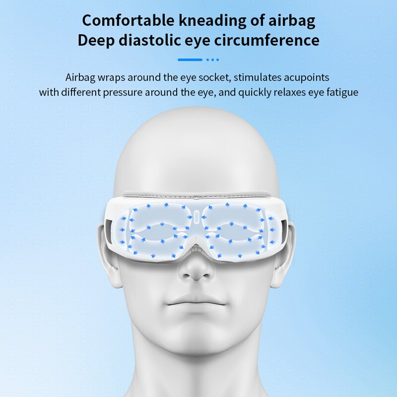 Smart Electric Eye Massager - Optimal Care LED Bluetooth Heating Compression Face Lift Beauty