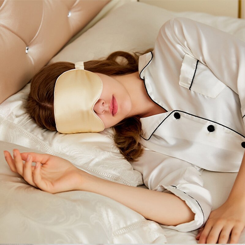 Bamboo Shell Eyemask - Wholesale Travel Reusable Sleep Silk Eye Mask Portable Travel Tool