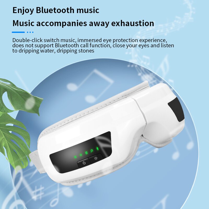 Smart Electric Eye Massager - Optimal Care LED Bluetooth Heating Compression Face Lift Beauty