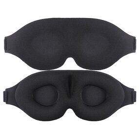 3D Satin Silk Sleep Mask - 2024 2cm Deep Socket 100% Blackout Anti-Wrinkle Eyelash Extension