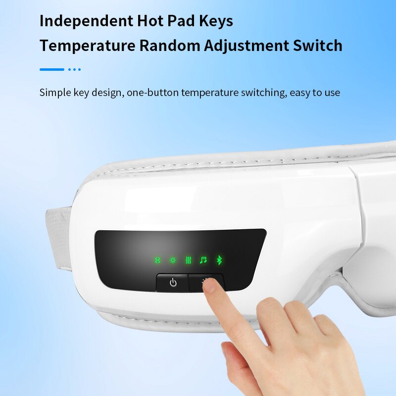 Bluetooth Music Eye Massager - Hot Compression Vibration Comfortable Warm-up Eye Therapy Face
