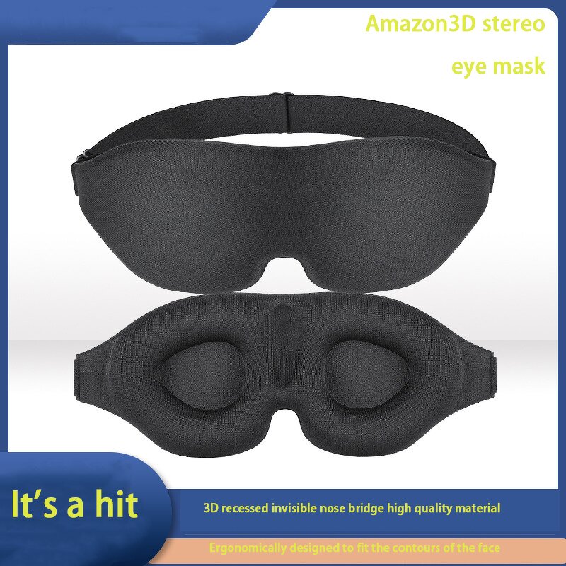 Memory Foam Sleep Mask - Custom Wholesale Weighted 3D Contoured for Eyelash Extension