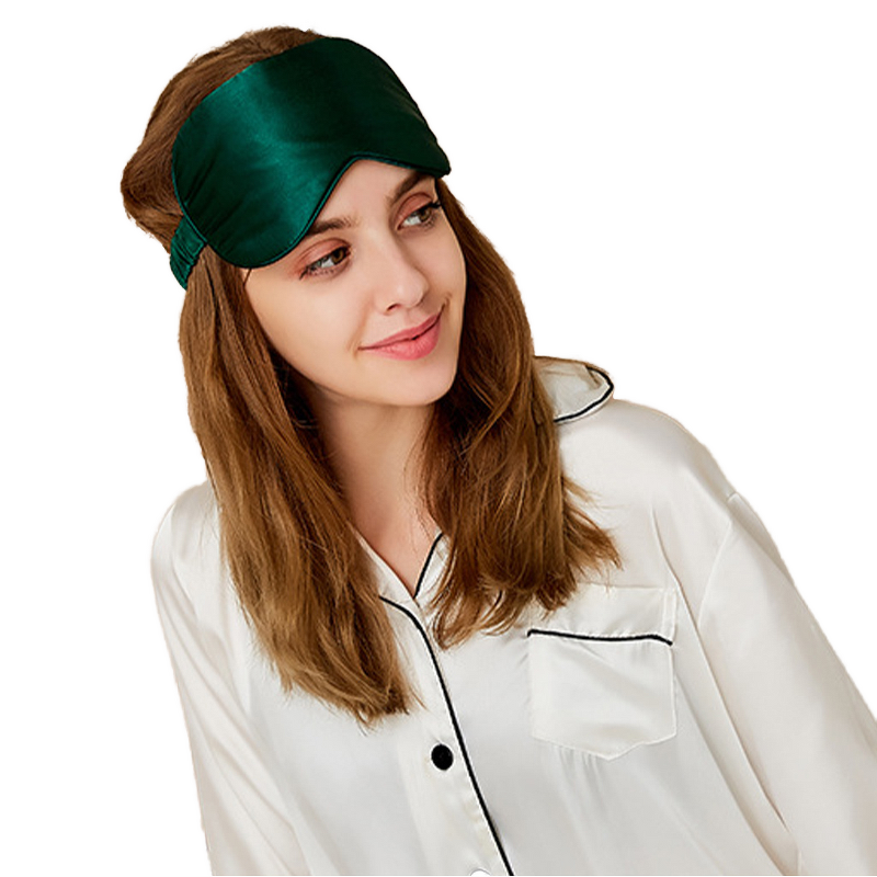 100% Silk Satin Eye Mask - Custom Printed Super Smooth Sleep Blindfold Men Women Kids Embroidered