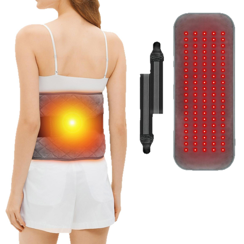 Red Light Therapy Belt - 100LED 660nm&850nm Infrared Heating Waist Back Knees Legs