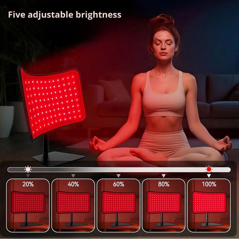 3 in 1 Light Therapy Device - Mat/Belt/Stand 660nm&850nm Infrared Face Waist Back Knees
