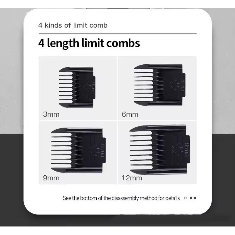 Men's Grooming Trimmer Set - Shaver Shears Low Noise Rechargeable Cordless Quiet Clipper