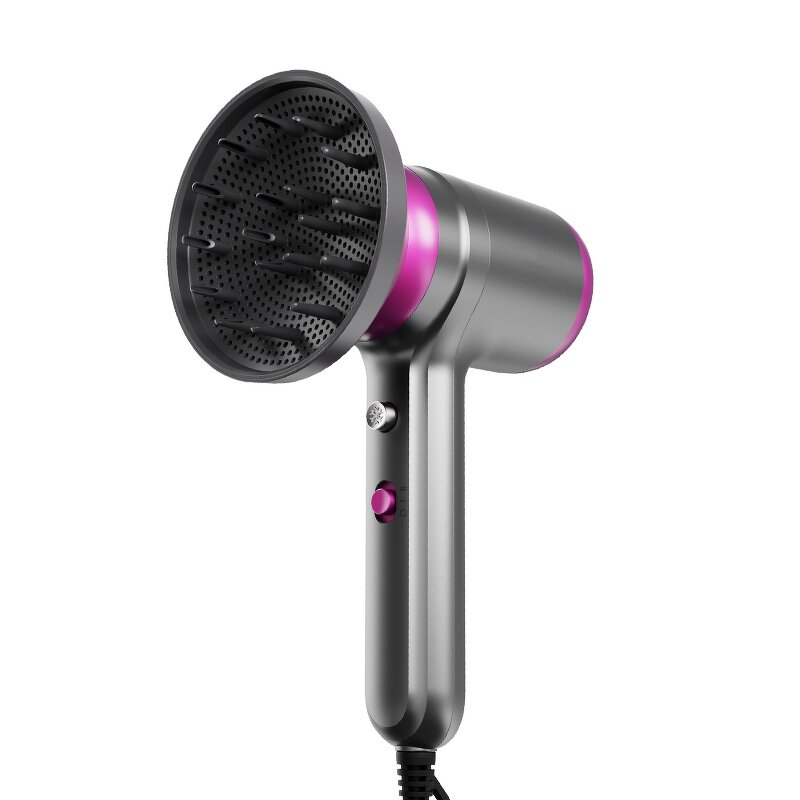 Mini Foldable Hair Dryer - Negative Ion DC Motor App-Controlled Travel Hotel Salon