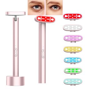 7 in 1 Facial Beauty Tool - Red Light EMS Microcurrent Skin Lifting Anti Wrinkle Face Neck