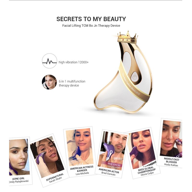 Ice Roller Facial Massager - Anti Wrinkle Face Lifting Beauty Device for Women Massage