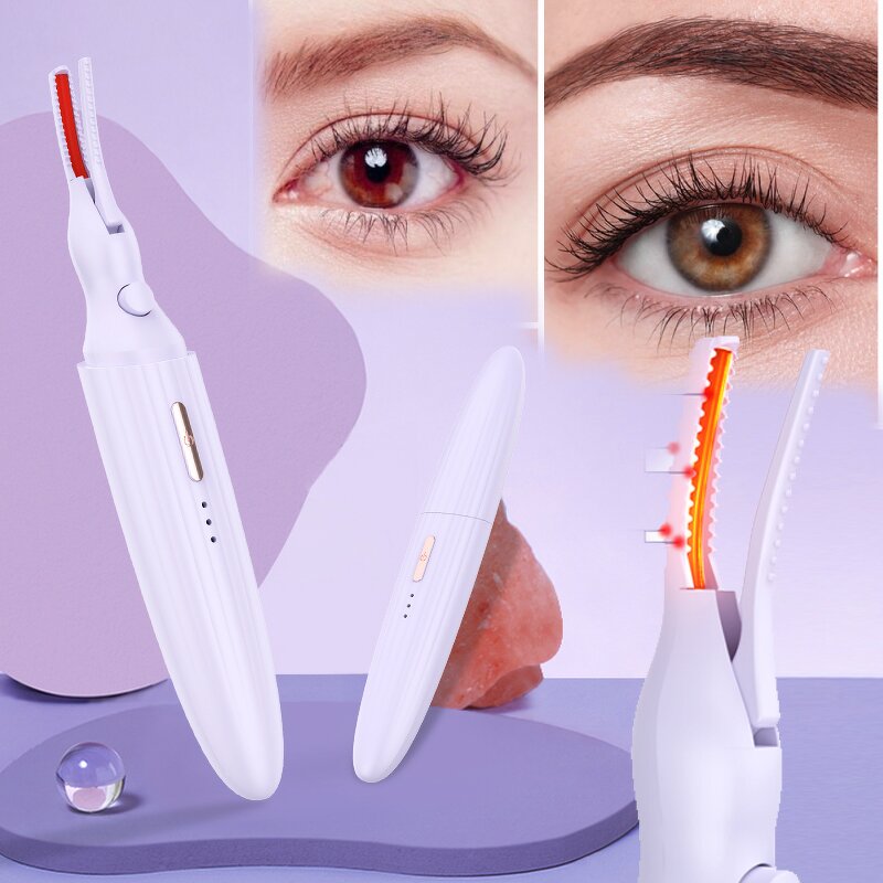 Electric Eyelash Curler - Heat Sensitive Pad 8s Fast Heating 24hrs Natural Lash Lift