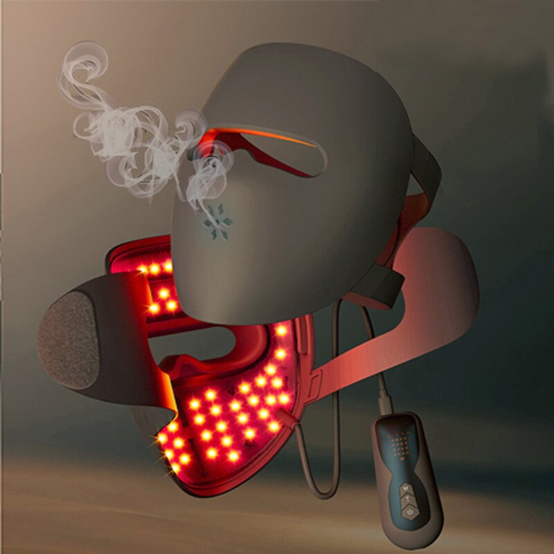 3D LED Face Mask - Dropshipping Red Light Therapy Acne Treatment Silicone 360 Safe