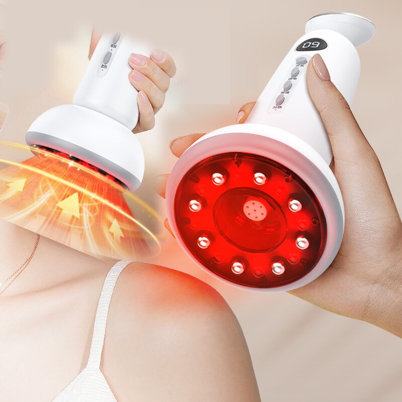 Heated Gua Sha Massager - Plastic Electric 9 Level Temp Vibration Face Women Gift Tool