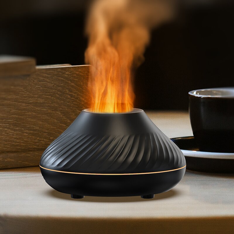 Ultrasonic Aromatherapy Diffuser - Household Flame Essential Oil 1 Year Warranty Humidifier