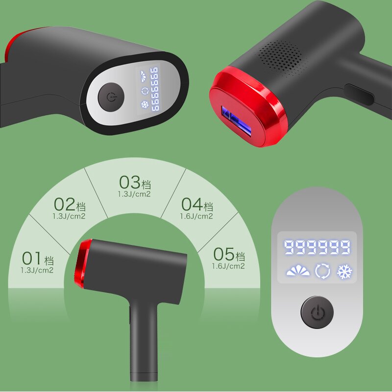 491 Diode Laser Hair Remover - Mini Portable Permanent Home Use Legs Arms US/EU/AU Plug