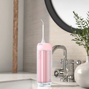 Cordless Dental Irrigator - Professional Rechargeable 4 Sprinkler Heads IPX7 Waterproof