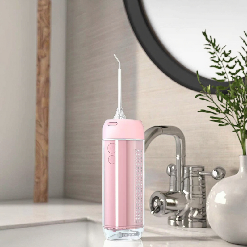 Cordless Dental Irrigator - Professional Rechargeable 4 Sprinkler Heads IPX7 Waterproof