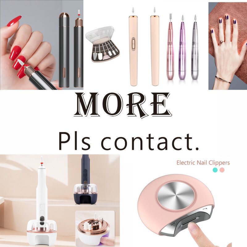 6-Head Nail Drill - Portable Professional Low Noise Lightweight Plastic Home Salon Use