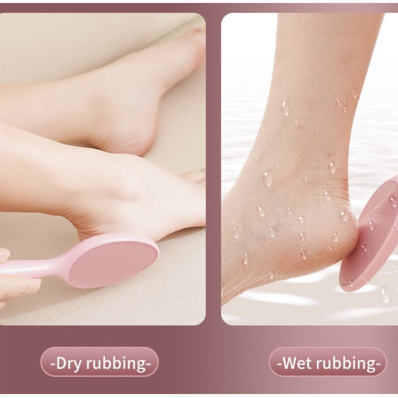 2-in-1 Foot File - ABS Rotating Disc Crystal Hair Eraser Callus Remover Household Epilation
