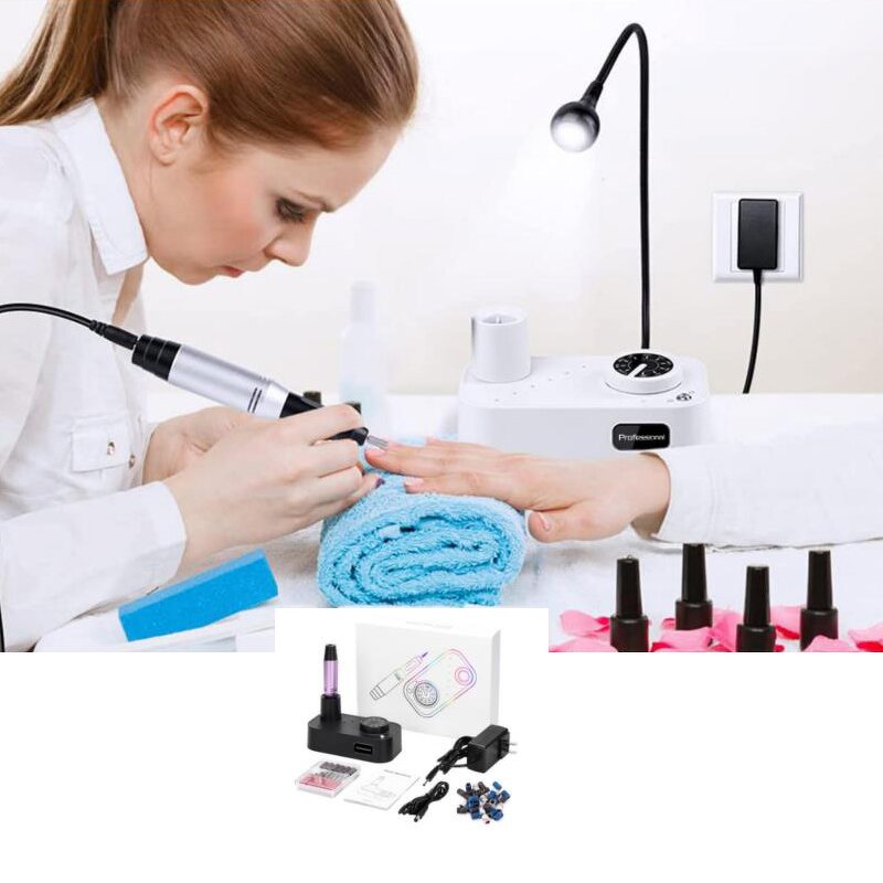 85W Cordless Nail Drill - 35000rpm High Torque Brushless Electric Nail File Remover
