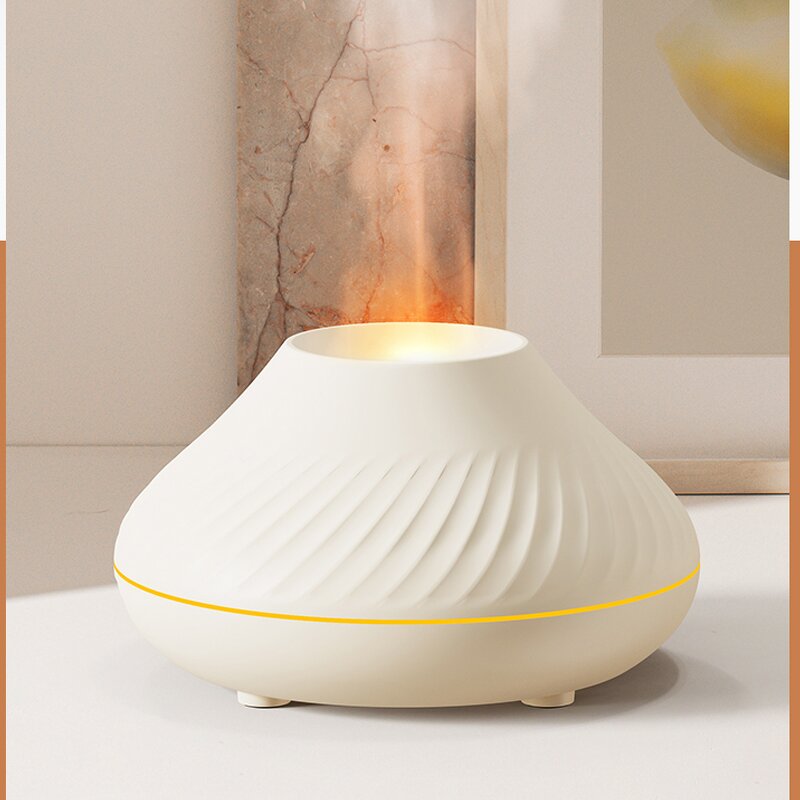 Ultrasonic Aromatherapy Diffuser - Household Flame Essential Oil 1 Year Warranty Humidifier