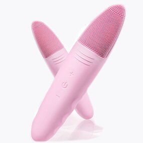 J01 Silicone Facial Massager - Mini Hand-Held USB Fashion Face Skin Cleansing Instrument