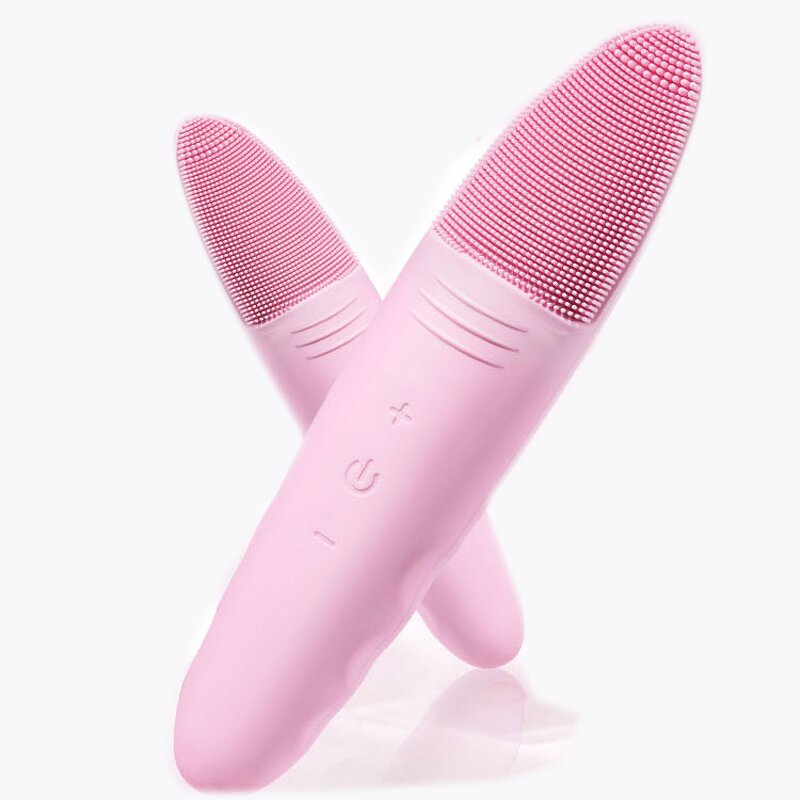 J01 Silicone Facial Massager - Mini Hand-Held USB Fashion Face Skin Cleansing Instrument
