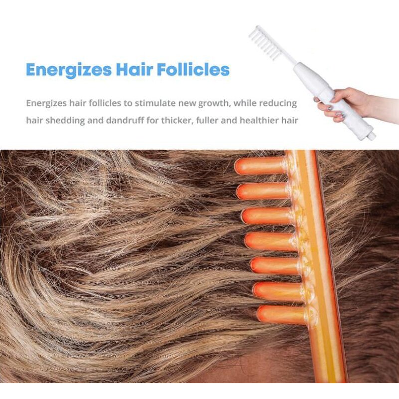 20W Neon Skin Tightening Machine - Handheld Anti-Aging Wrinkle Reducing Scalp Stimulator US