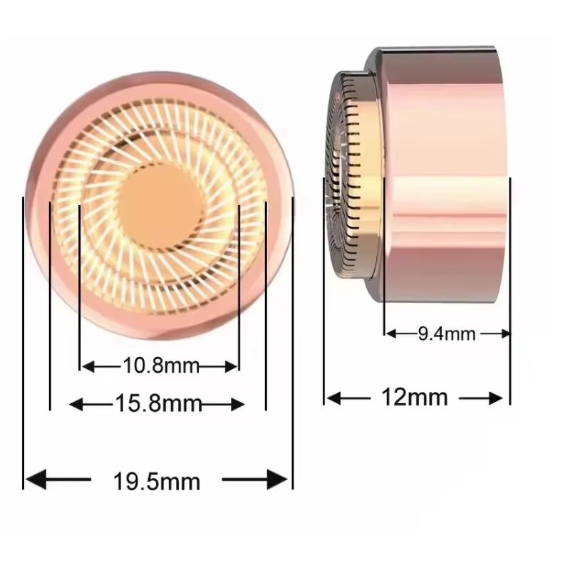 2-in-1 Electric Epilator - Rechargeable Women Face Eyebrow Trimmer Customizable Remover