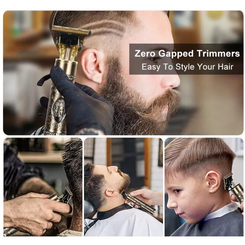 T9 Electric Hair Trimmer - Professional Men USB Steel Household Free Sample Aftersale