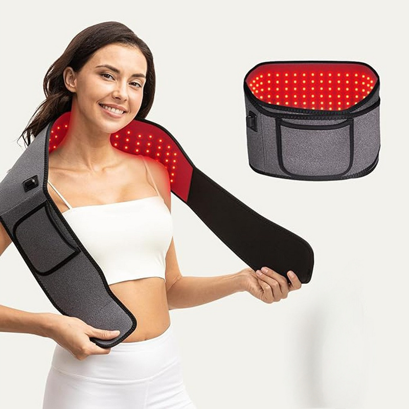 Light Therapy Heating Belt - C660nm/850nm 100LED Dual-Wave Home Body Pain Relief Pad