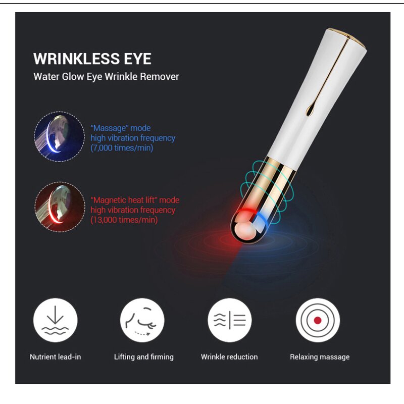 Microcurrent Eye Lifting Device - Ms.w 804 Stock Anti-Wrinkles Dark Circles Massage Tool