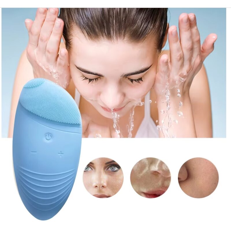 Silicone Facial Cleansing Brush - Simple Lightweight Customizable Multi-Color Acne Tool