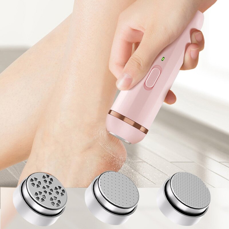 Wireless Pedicure Machine - Permanent Waterproof Callus Remover Stainless Steel Foot File
