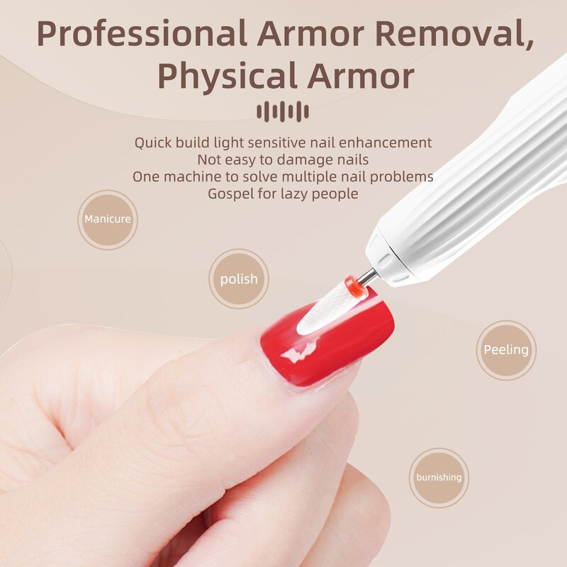 85W Nail Drill UV Lamp - High Quality Rechargeable Brushless US Plug Polish Gel Steel