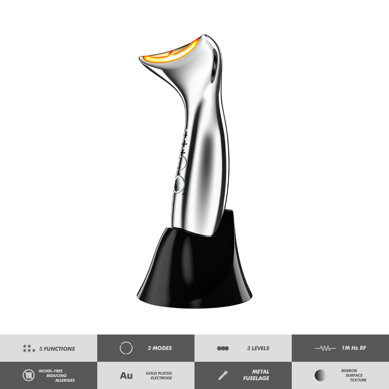 EMS RF Beauty Device - Newest Home Skin Tightening Neck Lifting 24K Stainless Hypoallergenic